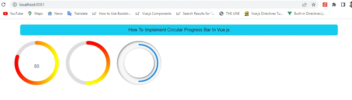 How To Implement Circular Progress Bar In Vue.js