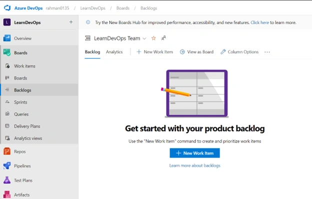 Product Backlog