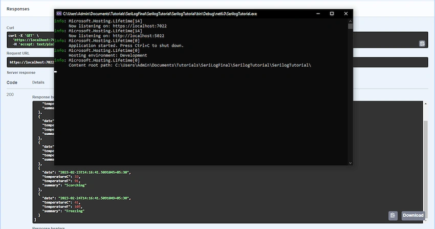 How to implement Serilog in ASP.NET Core Web API