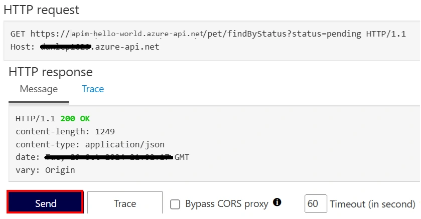 API Test Response