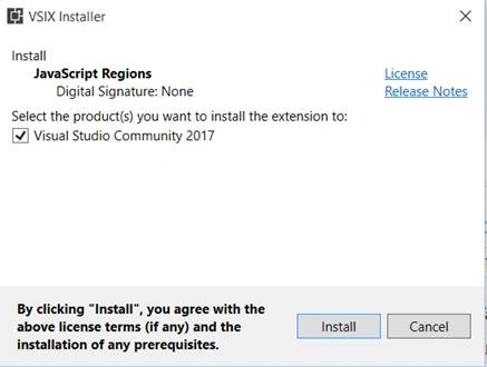 Include Regions In TypeScript While Working In Visual Studio CodeVisual Studio Marketplace - Installing JavaScript Regions