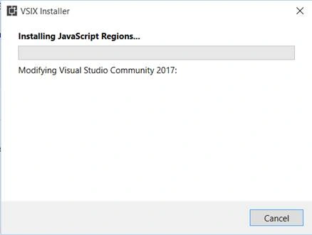 VSIX Installer - Installing JavaScript Regions