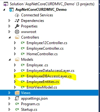 How To Insert Data To Database Using Model In ASP.NET Core 2.1 MVC Using ADO.NET