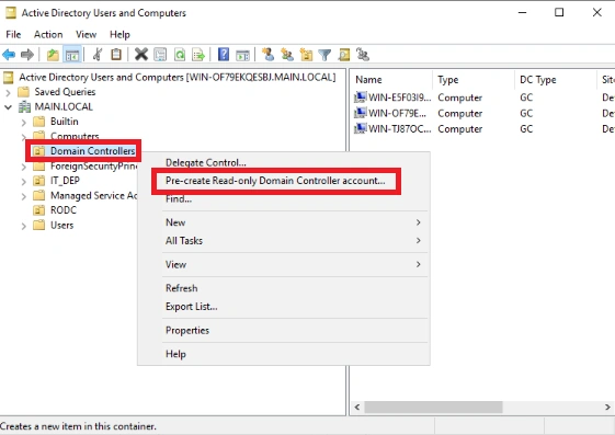 Domain controller