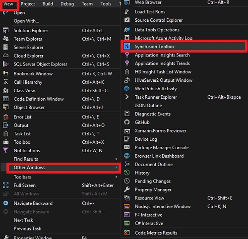 How To Install And Configure Syncfusion Essential Studio For Xamarin In Visual Studio 2017