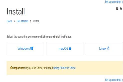Install Flutter