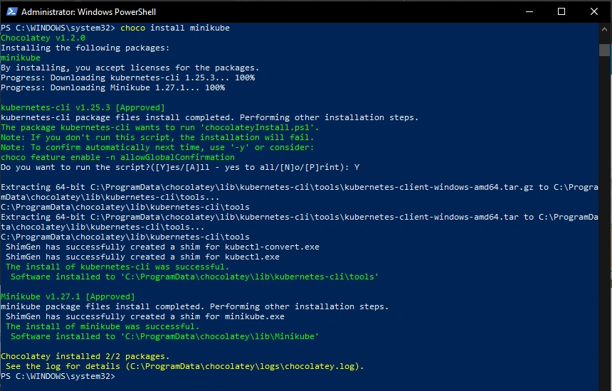 How To Install Kubernetes Via Minikube On Using Windows 10 PowerShell