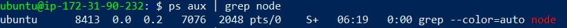 Running node