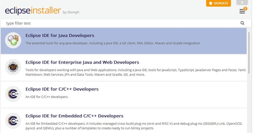 Eclipse installer