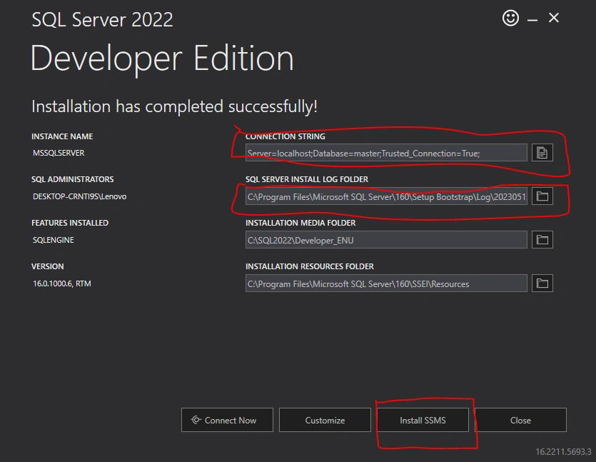 SQL Server installation