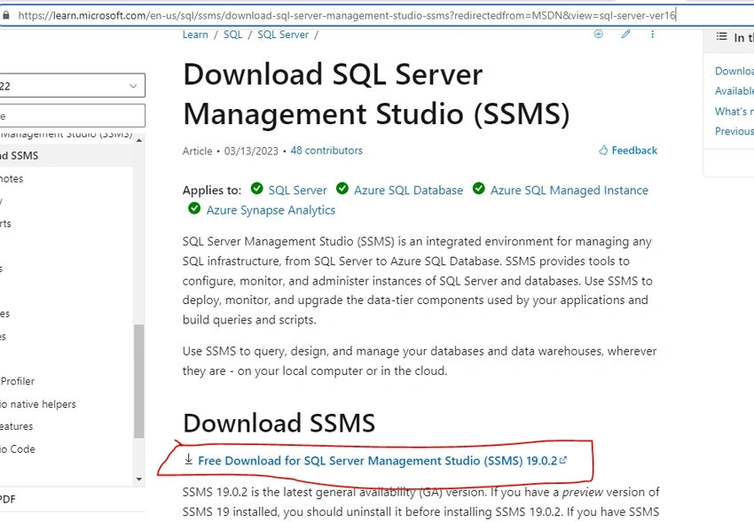SQL Server installation