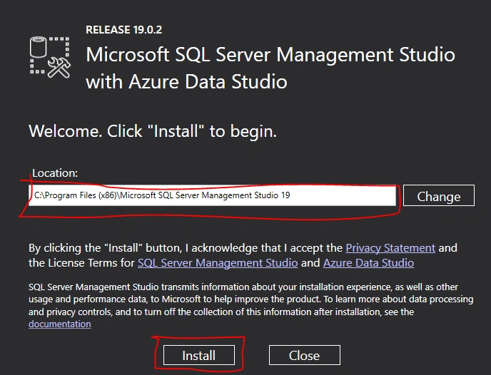 SQL Server installation