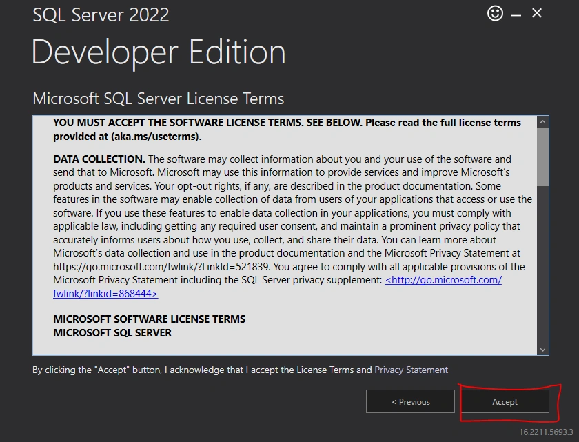 SQL Server installation