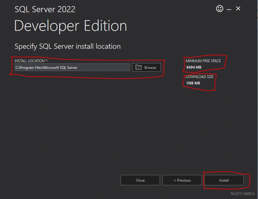 SQL Server installation