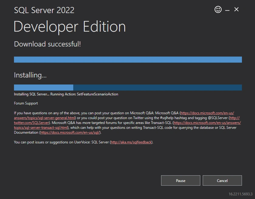 SQL Server installation
