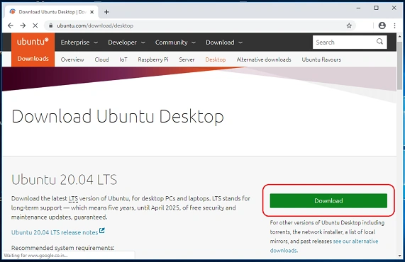 Download ubuntu