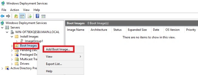 Add boot image-