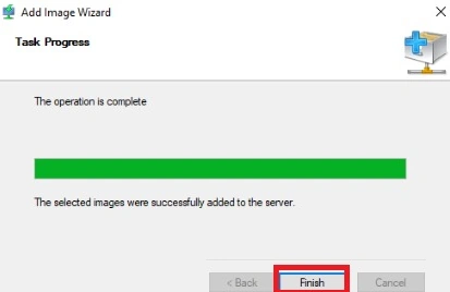 Click finish-