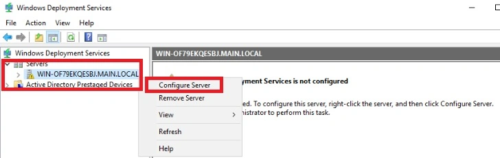 Configure server-