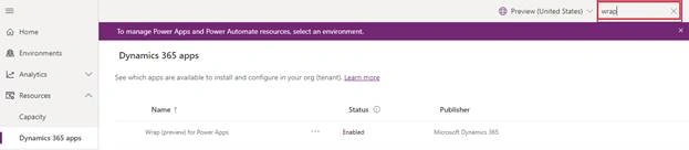How to Install Wrap features in Power Apps