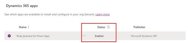 How to Install Wrap features in Power Apps