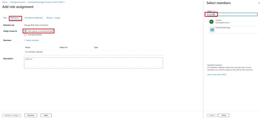 user account