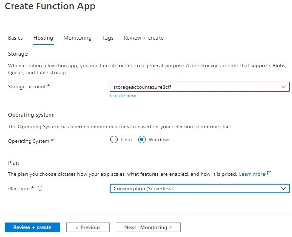 Hosting button