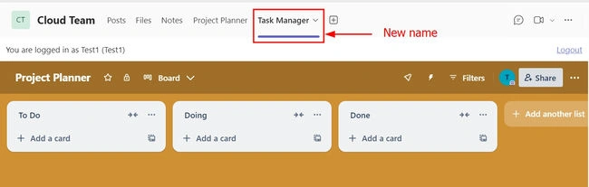 Modified Tab