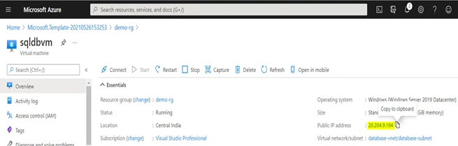 How To Integrate Database Server With AppService Through The Private Virtual Network