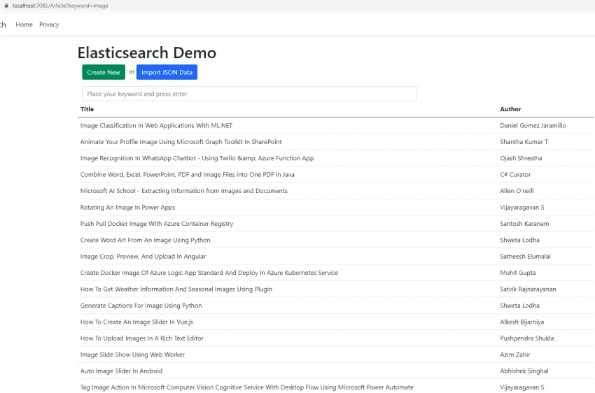 How to Integrate Elasticsearch in ASP.NET Core