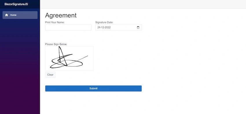 Integrate The Signature Pad Into The Blazor Project