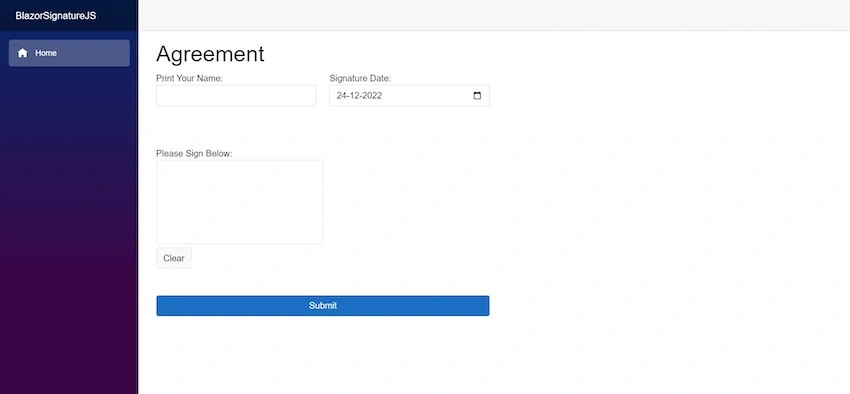 Integrate The Signature Pad Into The Blazor Project