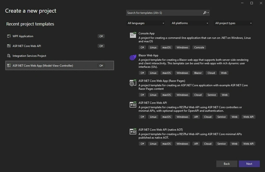 Create a new project