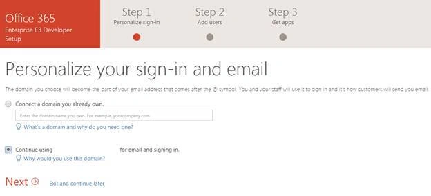 O365 subscription