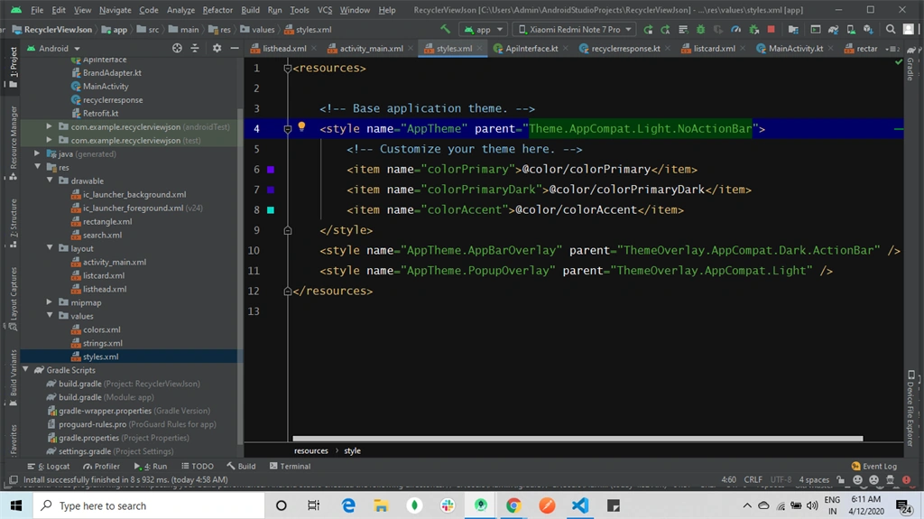How To Load The Data To Recyclerview And Search The Data In Kotlin Android