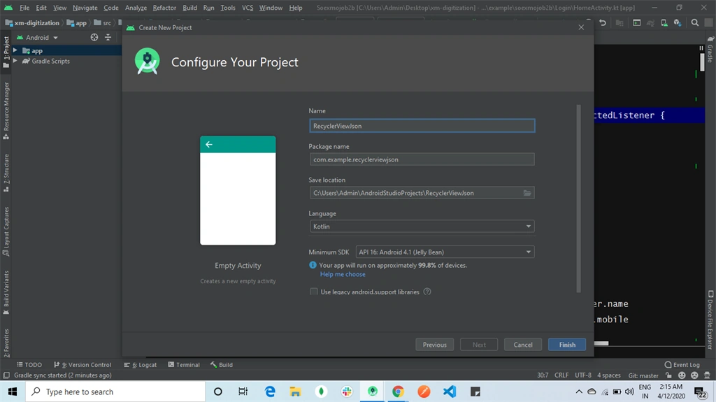 How To Load The Data To Recyclerview And Search The Data In Kotlin Android