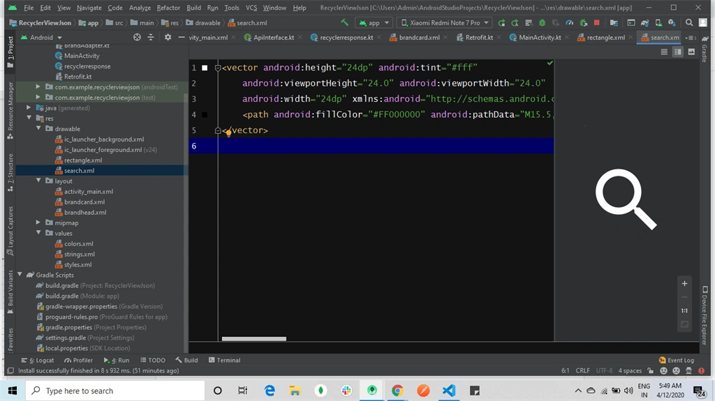 How To Load The Data To Recyclerview And Search The Data In Kotlin Android