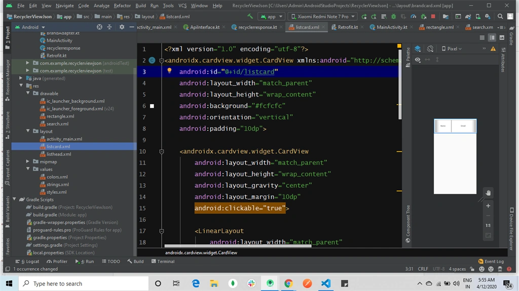 How To Load The Data To Recyclerview And Search The Data In Kotlin Android