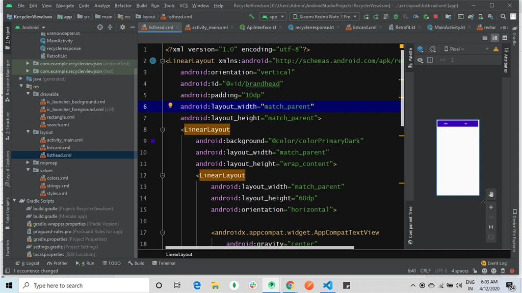 How To Load The Data To Recyclerview And Search The Data In Kotlin Android