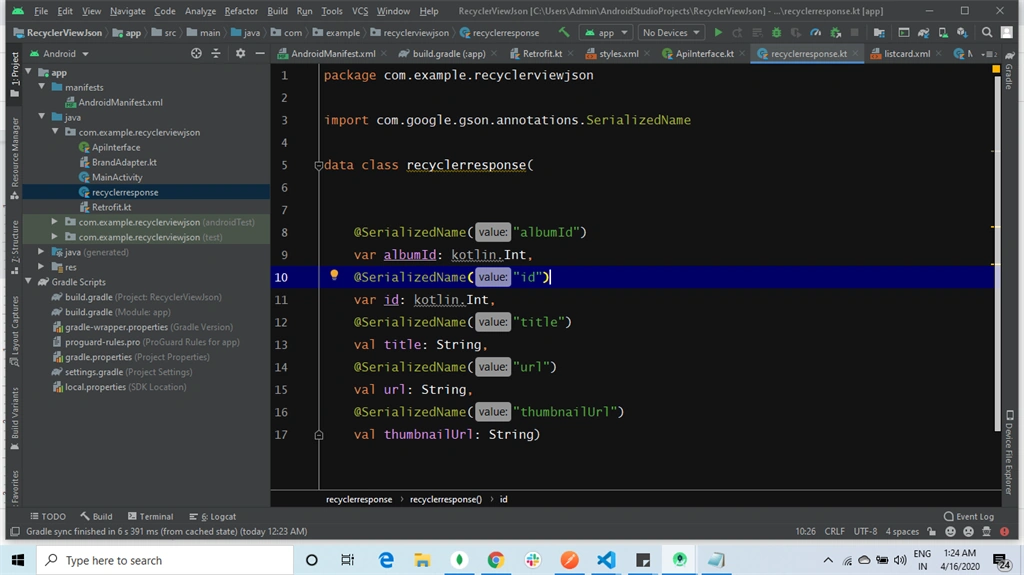 How To Load The Data To Recyclerview And Search The Data In Kotlin Android