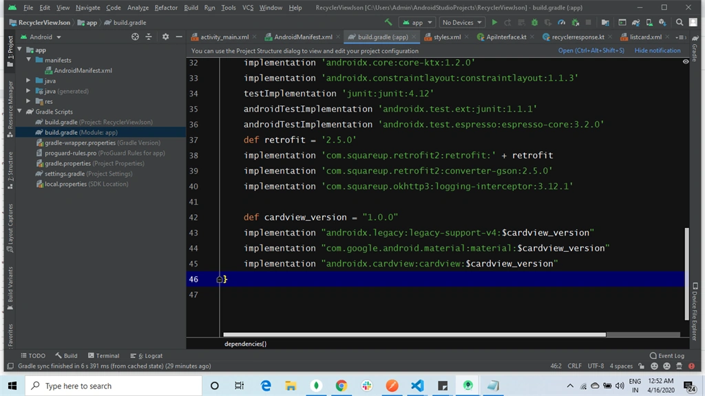 How To Load The Data To Recyclerview And Search The Data In Kotlin Android
