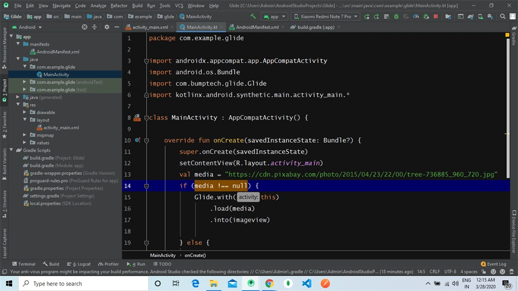 How To Load The ImageURL To Imageview Using Glide In Kotlin