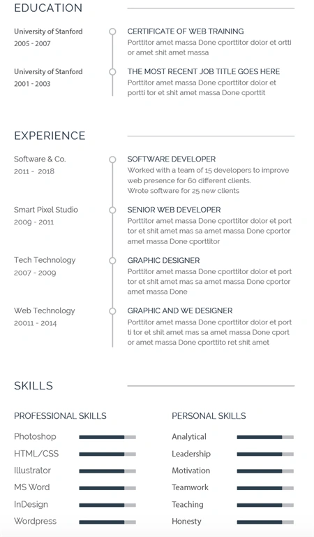 Resume/cv