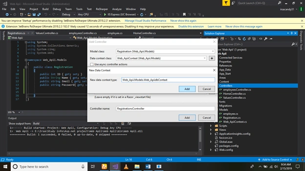 How To Make Web API And How To Get Data Through Xamarin.forms