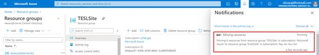 How To Move Azure Resources Between Existing Subscription To New Subscription