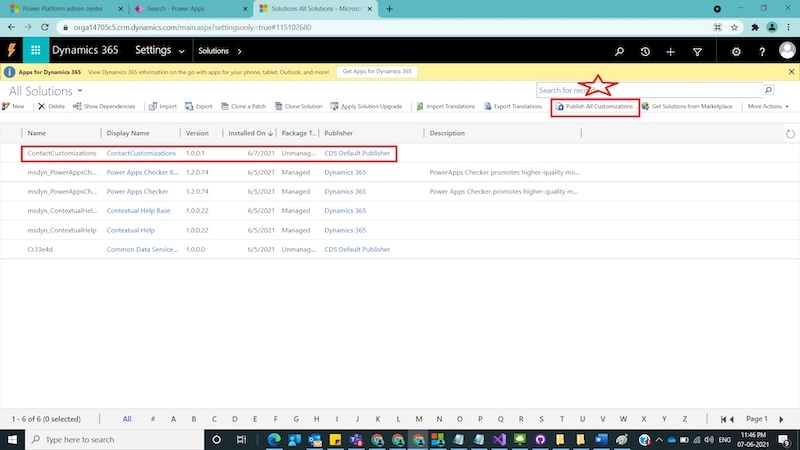 How to Move CRM Customizations between Dynamics 365 CRM Environments using classic mode and Power Apps Maker Portal.