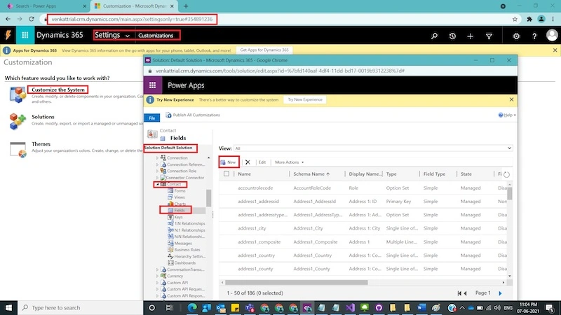 How to Move CRM Customizations between Dynamics 365 CRM Environments using classic mode and Power Apps Maker Portal.