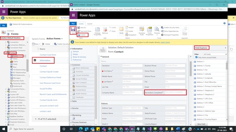 How to Move CRM Customizations between Dynamics 365 CRM Environments using classic mode and Power Apps Maker Portal.