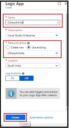 How to move the specific email to specific folder using Azure Logic App