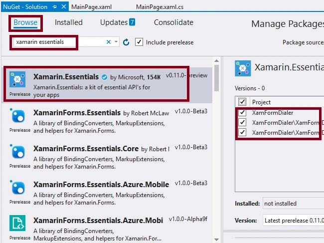 How To Open A Phone Number In The Dialer In Xamarin Forms Application Using Xamarin Essentials For Android And UWP